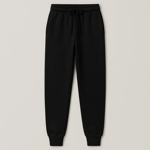 Czarne Spodnie Basic Unisex