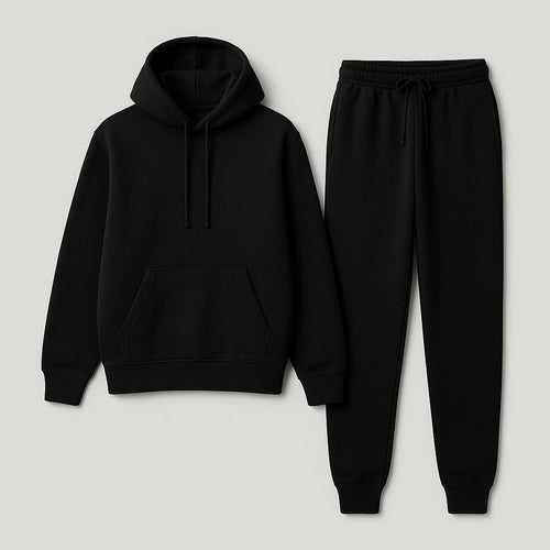 Czarny Komplet Basic Unisex